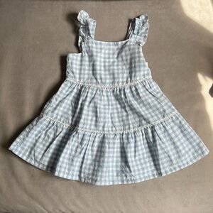 NWT - Tiered Blue Gingham Dress